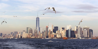 1100 8461 Manhattan from Staten Island Ferry New York USA