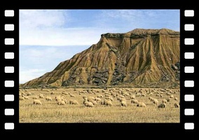 Bardenas Reales in Navarra Spain